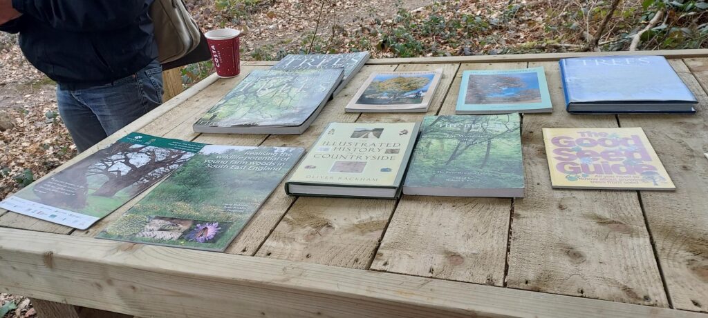 Selection of useful books to read about woodlands